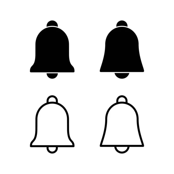 Ilustração Vetorial Bell Icon Sinal Notificação Símbolo Para Design Site — Vetor de Stock