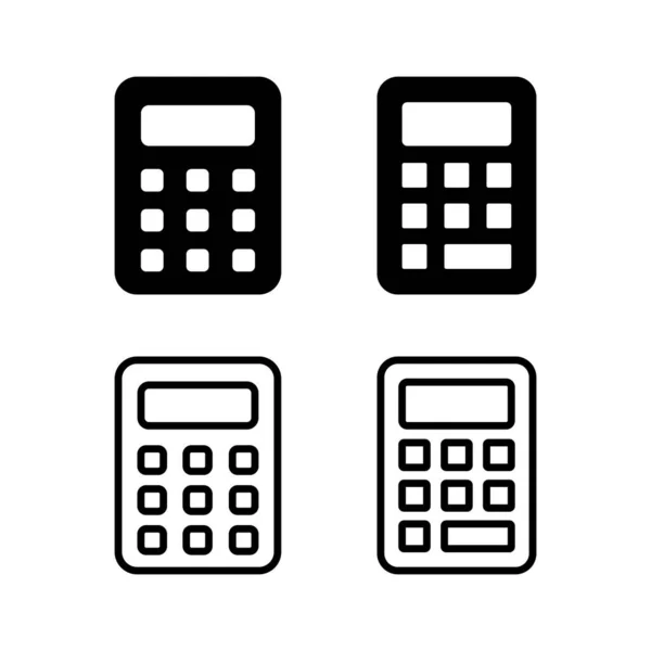 Ilustração Vetor Ícone Calculadora Sinal Símbolo Calculadora Contábil —  Vetores de Stock