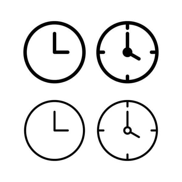 Illustration Des Uhrzeigersymbol Vektors Zeitzeichen Und Symbol Uhr Symbol — Stockvektor