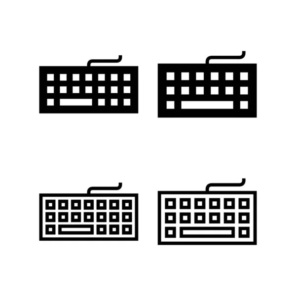 Значок Клавіатури Векторна Ілюстрація Знак Символ Клавіатури — стоковий вектор