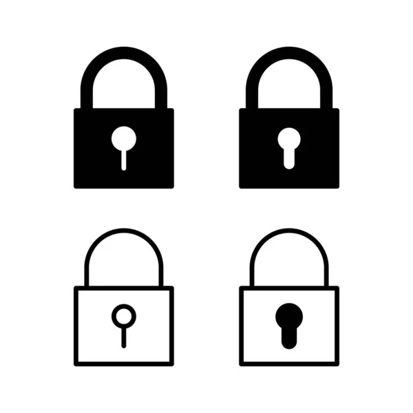 Κλείδωμα Εικόνας Διανυσματικής Απεικόνισης Πινακίδα Και Σύμβολο Εικονίδιο Κρυπτογράφησης Σύμβολο — Διανυσματικό Αρχείο