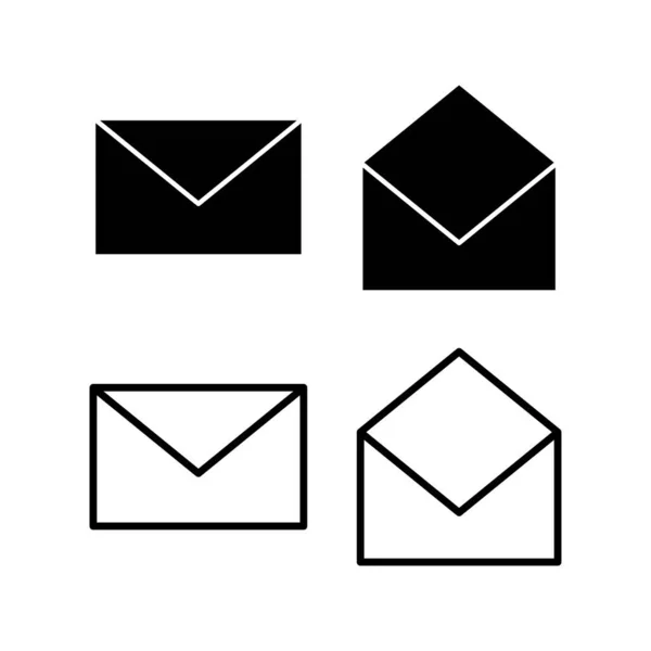 Illustrazione Vettoriale Icona Mail Segno Simbolo Posta Elettronica Icona Mail — Vettoriale Stock
