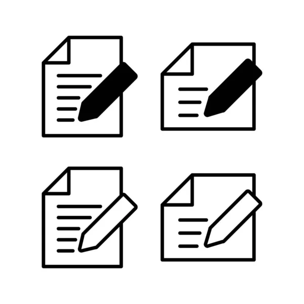 Note Icon Vector Illustration Notepad Sign Symbol — Stockový vektor