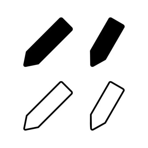 Vektor Illustration Mit Bleistift Symbol Stiftzeichen Und Symbol Symbolvektor Bearbeiten — Stockvektor
