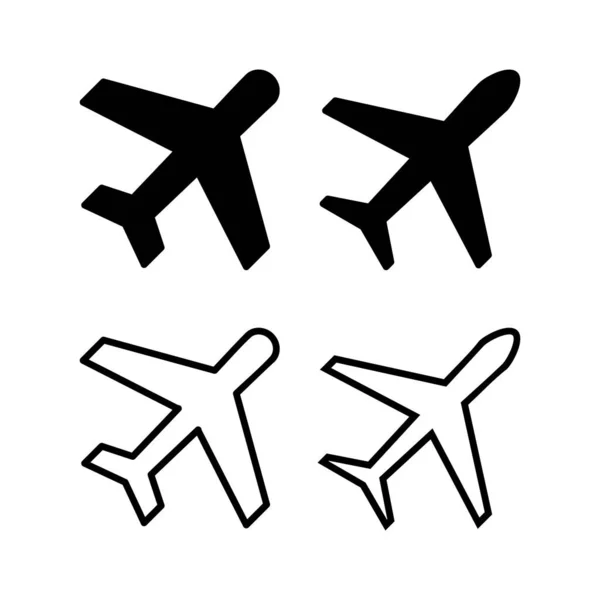 Planet Ikon Vektor Illustration Flygplansskylt Och Symbol Flygtransportsymbol Reseskylt Flygplan — Stock vektor