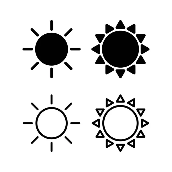 Solen Ikonen Vektor Illustration Ljushetsmärke Och Symbol — Stock vektor