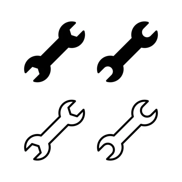 Εικονογράφηση Διανυσματικών Εικονιδίων Εικονίδιο Επισκευής Σύμβολο Και Σύμβολο Εργαλείων — Διανυσματικό Αρχείο