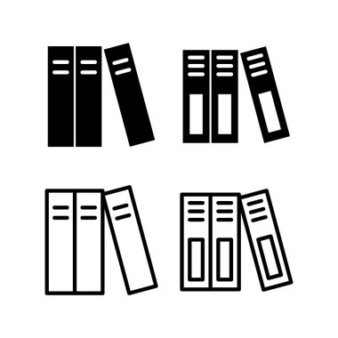 Kütüphane ikonu vektör illüstrasyonu. eğitim işareti ve sembol