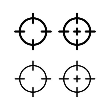 Hedef ikon vektör çizimi. hedef simge vektörü. hedef pazarlama işareti ve sembol