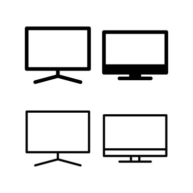 Televizyon ikonu vektör illüstrasyonu. televizyon işareti ve sembol