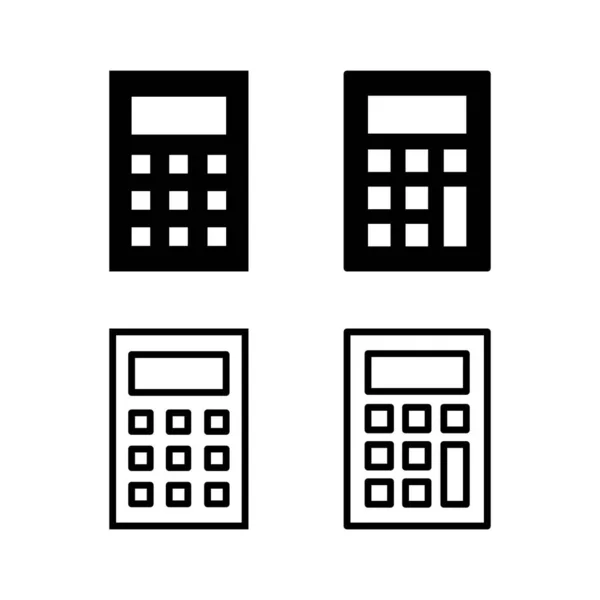 Calcolatrice Icona Vettoriale Illustrazione Segno Simbolo Della Calcolatrice Contabile — Vettoriale Stock