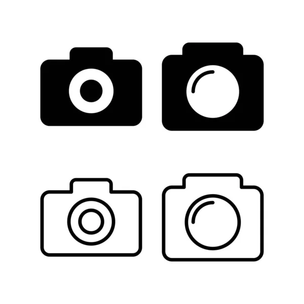 Illustration Vectorielle Icône Caméra Signe Symbole Appareil Photo Icône Photographie — Image vectorielle