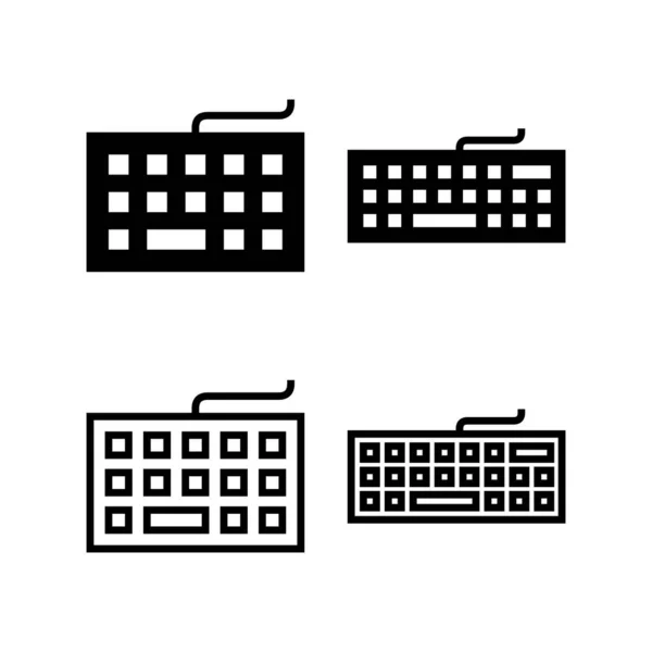 Illustration Des Tastatur Icon Vektors Tastaturzeichen Und Symbol — Stockvektor
