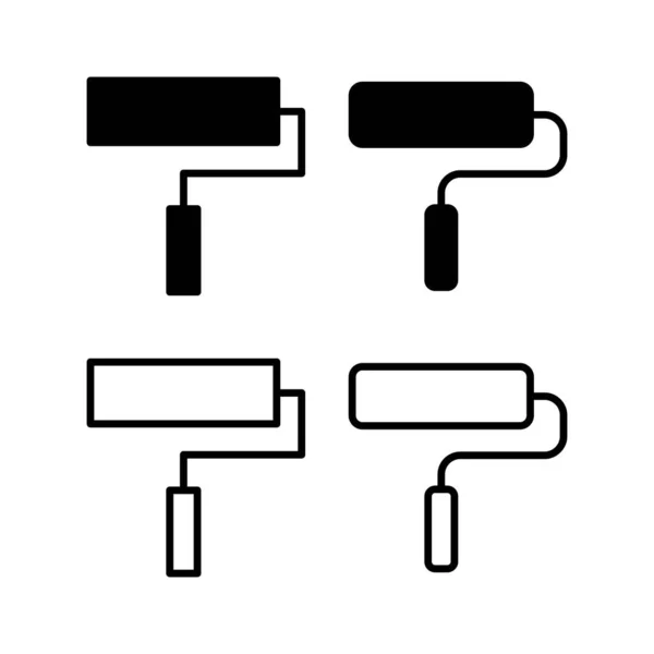 Icon Vektor Illustration Malen Pinsel Zeichen Und Symbol Icon Vektor — Stockvektor
