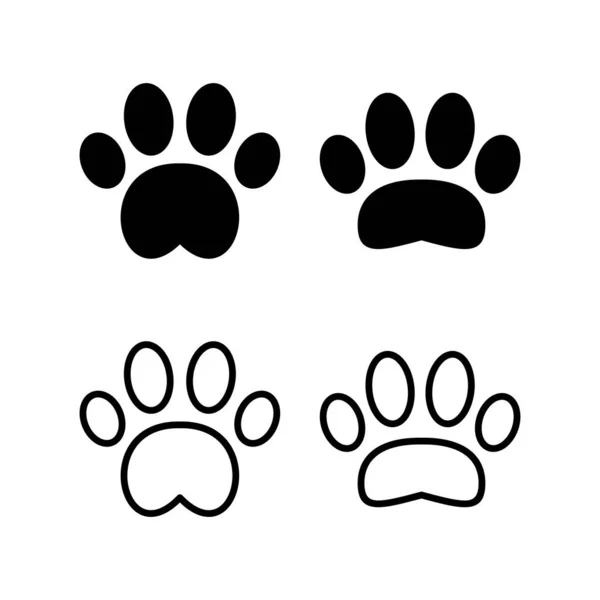 Иллюстрация Вектора Лап Знак Символ Печати Лапы Собака Кошка Лапа — стоковый вектор