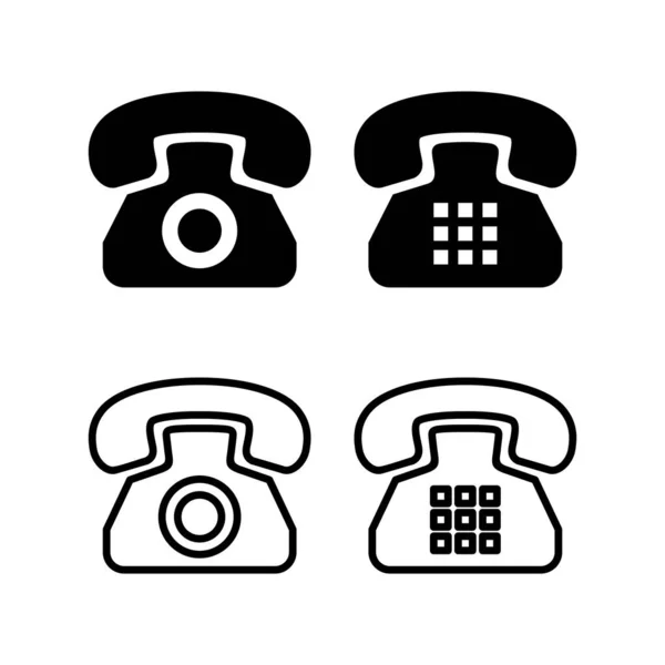 Telephone Icon Vector Illustration Phone Sign Symbol — Stock Vector