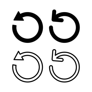 Simge vektör illüstrasyonunu tazele. İşareti ve sembolü yeniden yükle. Simgeyi güncelle.