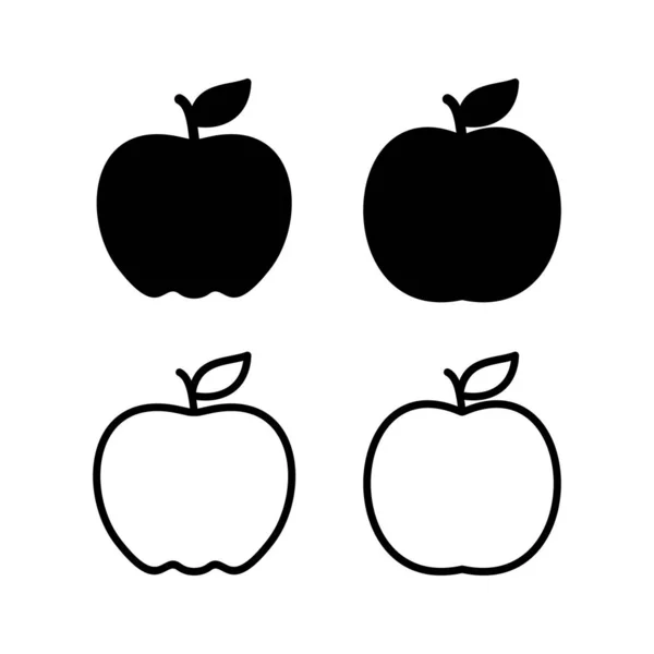 Ilustração Vetor Ícone Apple Sinal Apple Símbolos Para Web Design —  Vetores de Stock