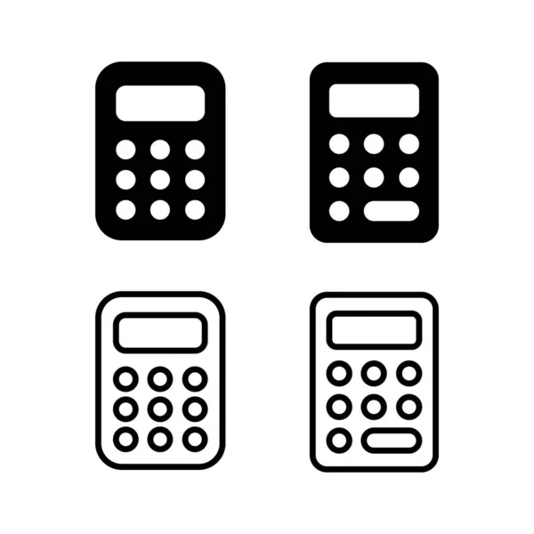 Калькулятор Значок Векторна Ілюстрація Калькулятор Бухгалтерського Обліку Знак Символ — стоковий вектор