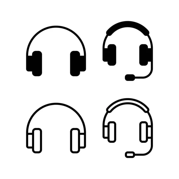 Піктограма Значка Навушника Векторна Ілюстрація Знак Символ Навушників — стоковий вектор