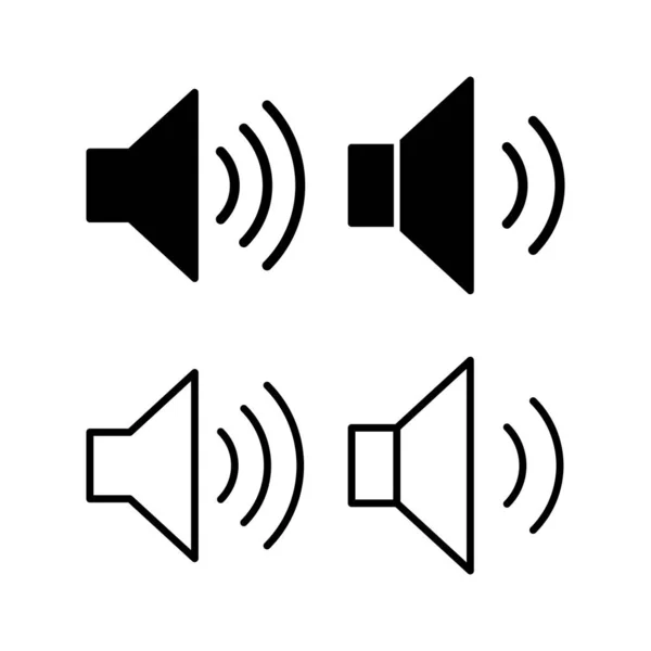 Иллюстрация Вектора Значка Динамика Знак Громкости Символ Значок Громкоговорителя Звуковой — стоковый вектор