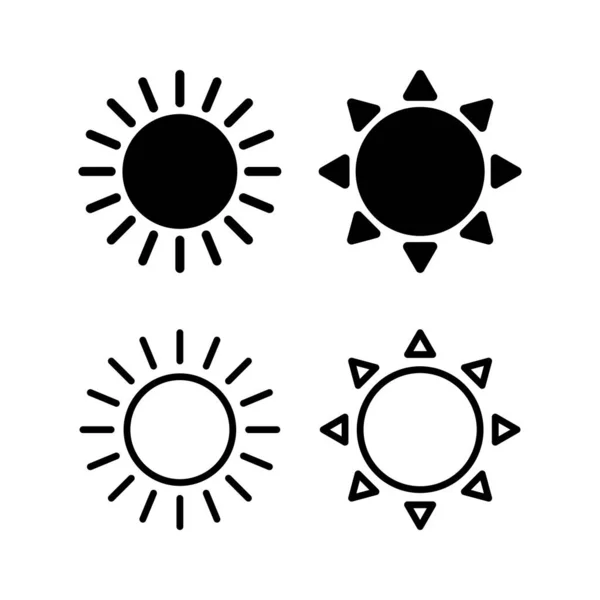 Illustration Des Sonnensymbolvektors Helligkeitszeichen Und Symbol — Stockvektor