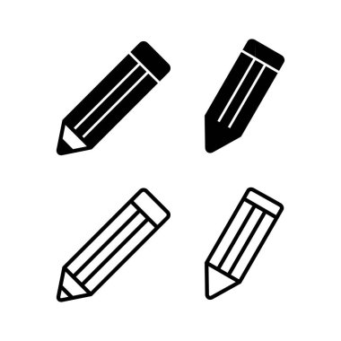 Kalem simgesi vektör illüstrasyonu. Kalem işareti ve sembol. Simge vektörünü düzenle