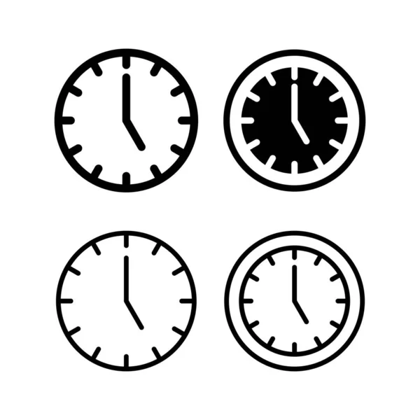 Εικονογράφηση Διάνυσμα Ρολόι Χρονικό Σημάδι Και Σύμβολο Εικονίδιο Παρακολούθησης — Διανυσματικό Αρχείο