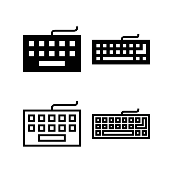 Illustration Des Tastatur Icon Vektors Tastaturzeichen Und Symbol — Stockvektor