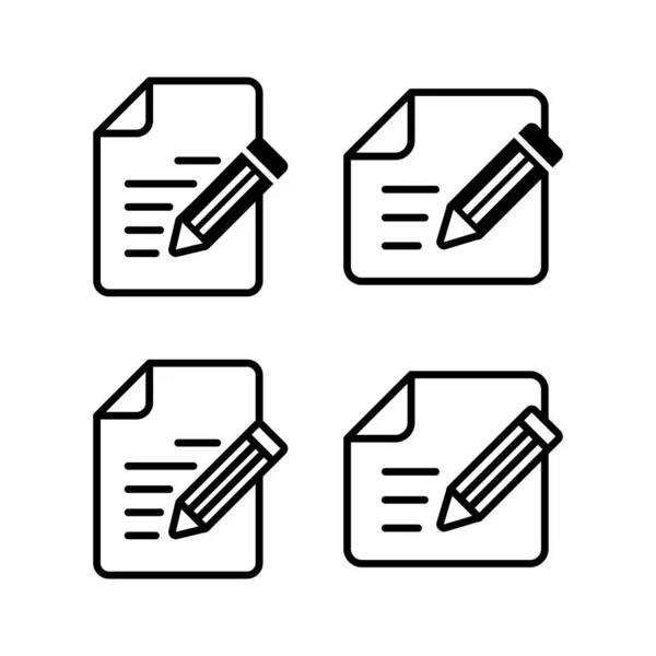 Note Icon Vector Illustration Notepad Sign Symbol — Vettoriale Stock