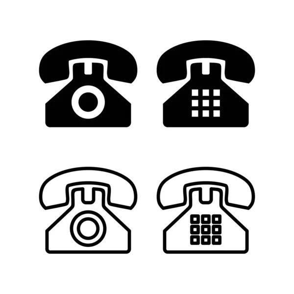 Illustration Vectorielle Icône Téléphonique Signe Symbole Téléphone — Image vectorielle