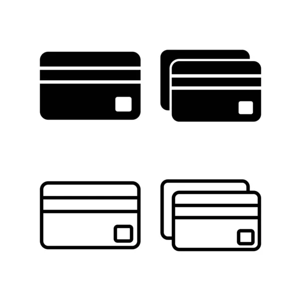 신용카드 아이콘 일러스트 신용카드 표시와 상징물 — 스톡 벡터