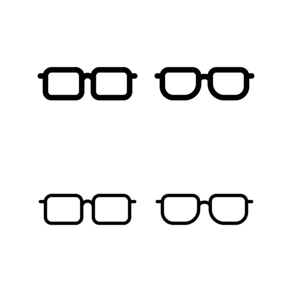Glasses Icon Vector Illustration Glasses Sign Symbol — Stock Vector