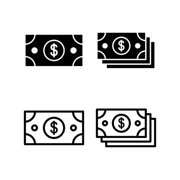 Penge Ikon Vektor Illustration Pengetegn Symbol – Stock-vektor