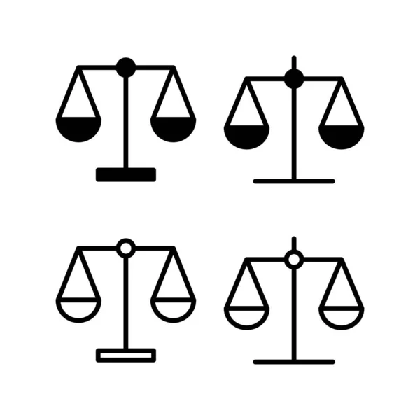 Scale Icona Vettoriale Illustrazione Icona Della Scala Legge Segno Simbolo — Vettoriale Stock