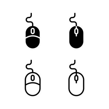 Fare simgesi vektör illüstrasyonu. Tıklama işareti ve sembol. işaretleyici simgesi vektörü.