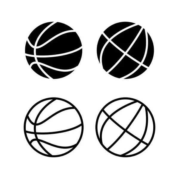 Illustration Vectorielle Icône Basket Ball Signe Symbole Balle Basket Ball — Image vectorielle