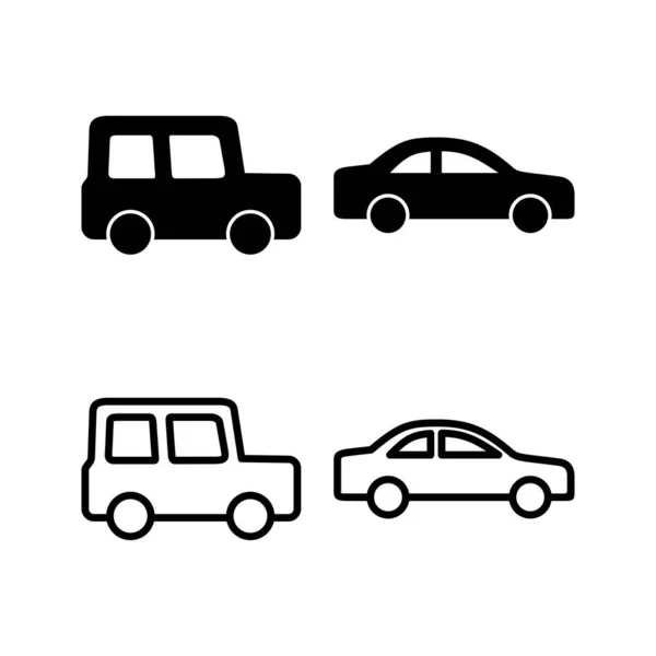 Auto Icon Vektor Illustration Autoschild Und Symbol Kleine Limousine — Stockvektor