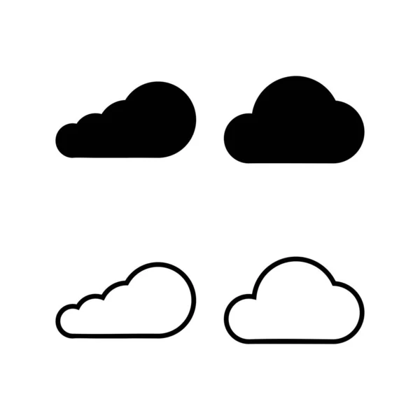 Cloud Icon Vector Illustration Cloud Sign Symbol — Stock Vector