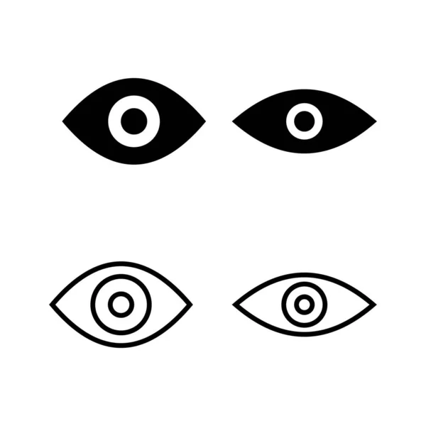 Illustration Des Augensymbolvektors Augenzeichen Und Symbol Ikone Für Aussehen Und — Stockvektor