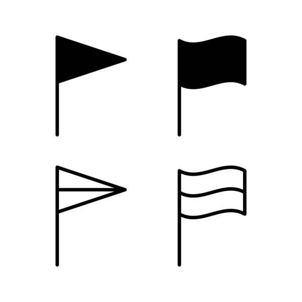 Εικόνα Διανύσματος Εικονιδίου Σημαίας Gps Χάρτη Ασφαλείας Θέση Σύμβολο Ένδειξης — Διανυσματικό Αρχείο
