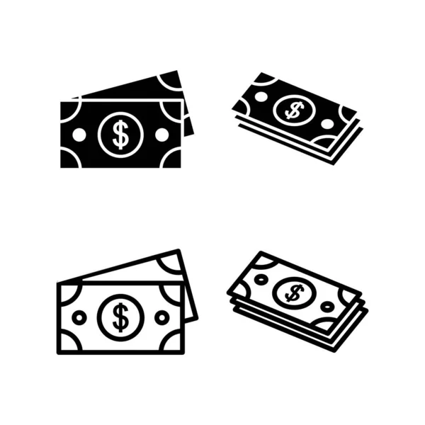 Illustration Des Geld Icon Vektors Geldzeichen Und Symbol — Stockvektor