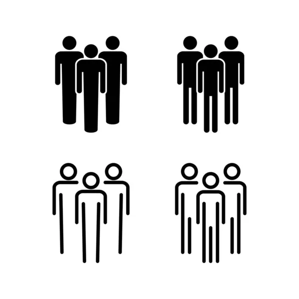 Люди Значок Векторні Ілюстрації Знак Символ Людини Вектор Піктограм Користувача — стоковий вектор