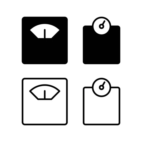 Escalas Icono Vector Ilustración Peso Escala Signo Símbolo — Archivo Imágenes Vectoriales