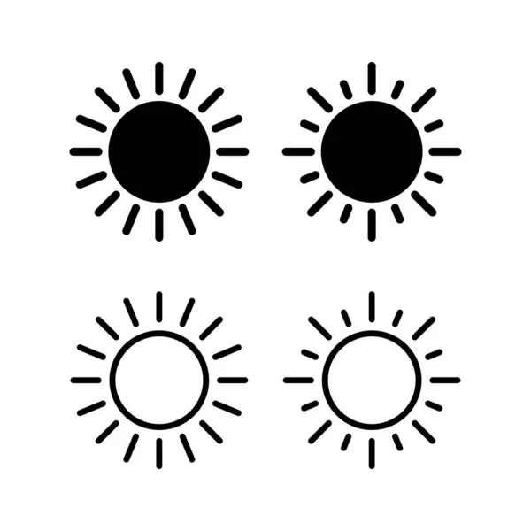 Solen Ikonen Vektor Illustration Ljushetsmärke Och Symbol — Stock vektor