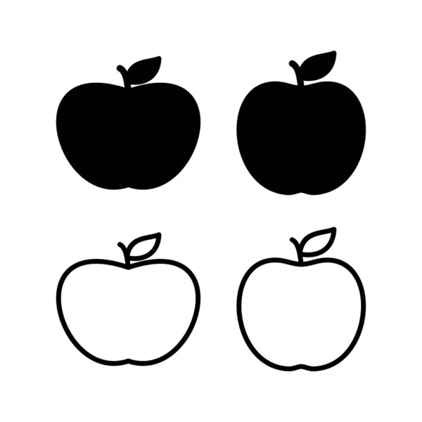 Icono Apple Ilustración Del Vector Signo Apple Símbolos Para Diseño — Archivo Imágenes Vectoriales