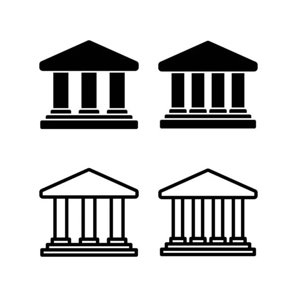 Obrázek Vektoru Ikony Banky Bankovní Značka Symbol Muzeum Univerzita — Stockový vektor