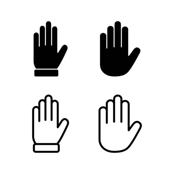 Ручная Иконка Вектора Знак Руки Символ Жест Руки — стоковый вектор