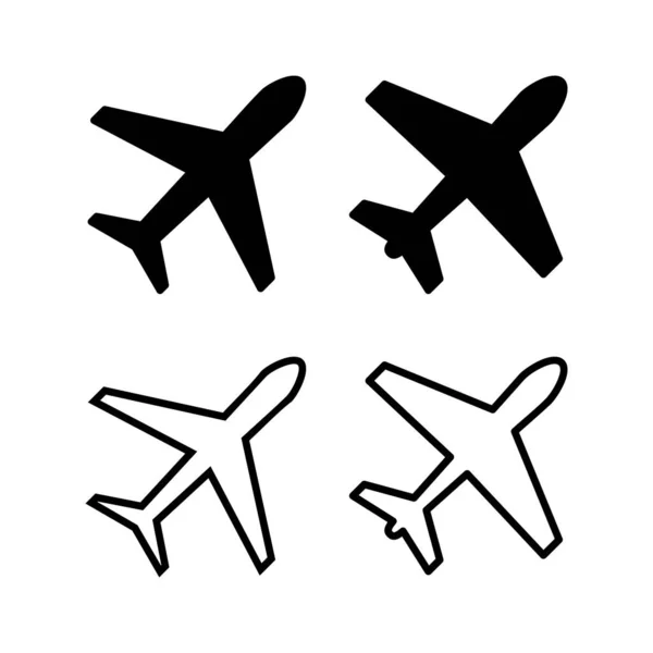 Planet Ikon Vektor Illustration Flygplansskylt Och Symbol Flygtransportsymbol Reseskylt Flygplan — Stock vektor