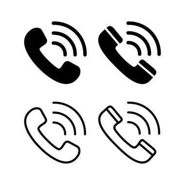 Simge vektör illüstrasyonunu ara. Telefon işareti ve sembol. Telefon ikonu. Bizimle irtibata geç 